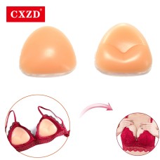  1 Pair Silicone Triangle Bikini Swimsuit Bra Insert Pads Push Up Breast Enhancer Underwear Invisable Women Bra Pads