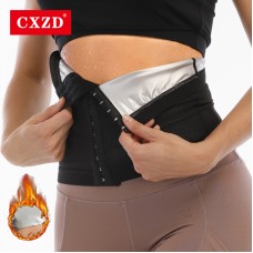  2021 New Women Breasted Sweat Girdle Waist Running Sweat Belt Sports Sauna Waist Belt Abdomen Belt Sweating Body Workout