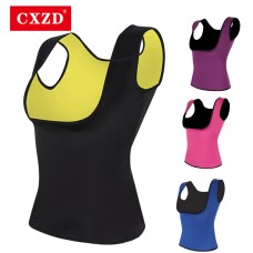  Women Plus Size Slimming Shirt Neoprene Slimming T-shirt Hot Body Vest and blouses Abdomen Chest Weight Loss Vest