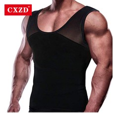  Men Compression Seamless Slimming Vest Abdomen Slim Tank Top Control Tummy Hide Boobs