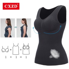  Women Shaper Slim Up Lift Plus Size Bra Tank Top Body Shaper Removable Shaper Underwear Slimming Vest Corset Shapewear